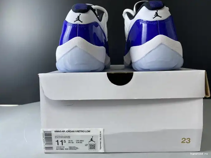 White Low Retro Jordan AH7860-100 Air 11 Concord 0420